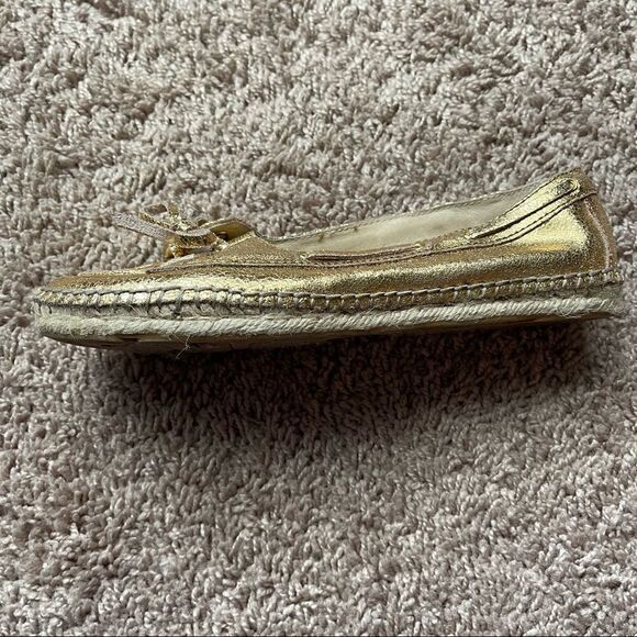 Enzo Angiolini Gold Admond Espadrille Boat Loafers;SZ 7.5;PreLoved Condition - Picture 6 of 7